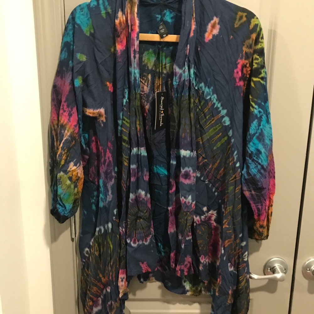 219834 01 BL Sacred Threads Funky Cardigan - Picture 2 of 3